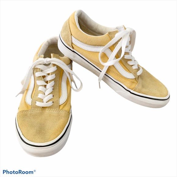 vans old skool ochre & true white womens shoes